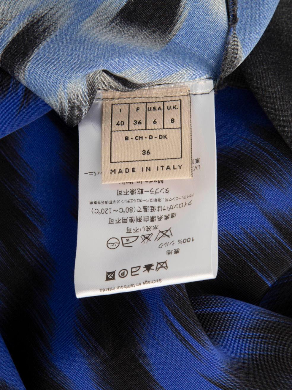 Emilio Pucci Abstract Patterned Silk Maxi Dress Size S For Sale 1