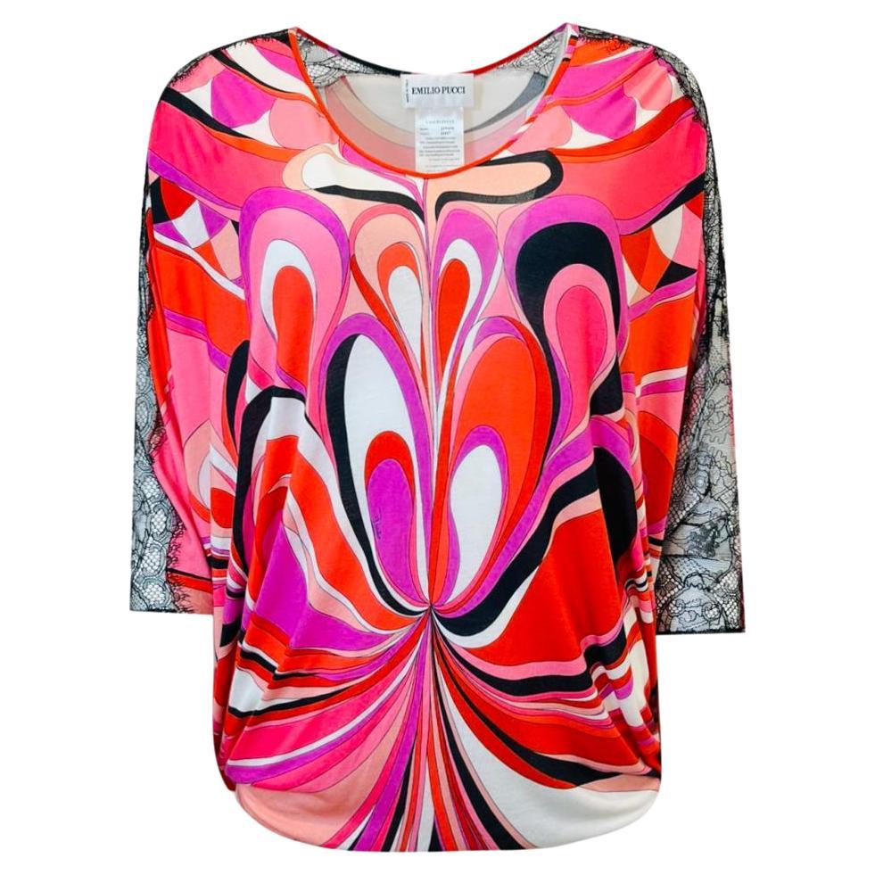 Emilio Pucci Abstract Print Blouse For Sale
