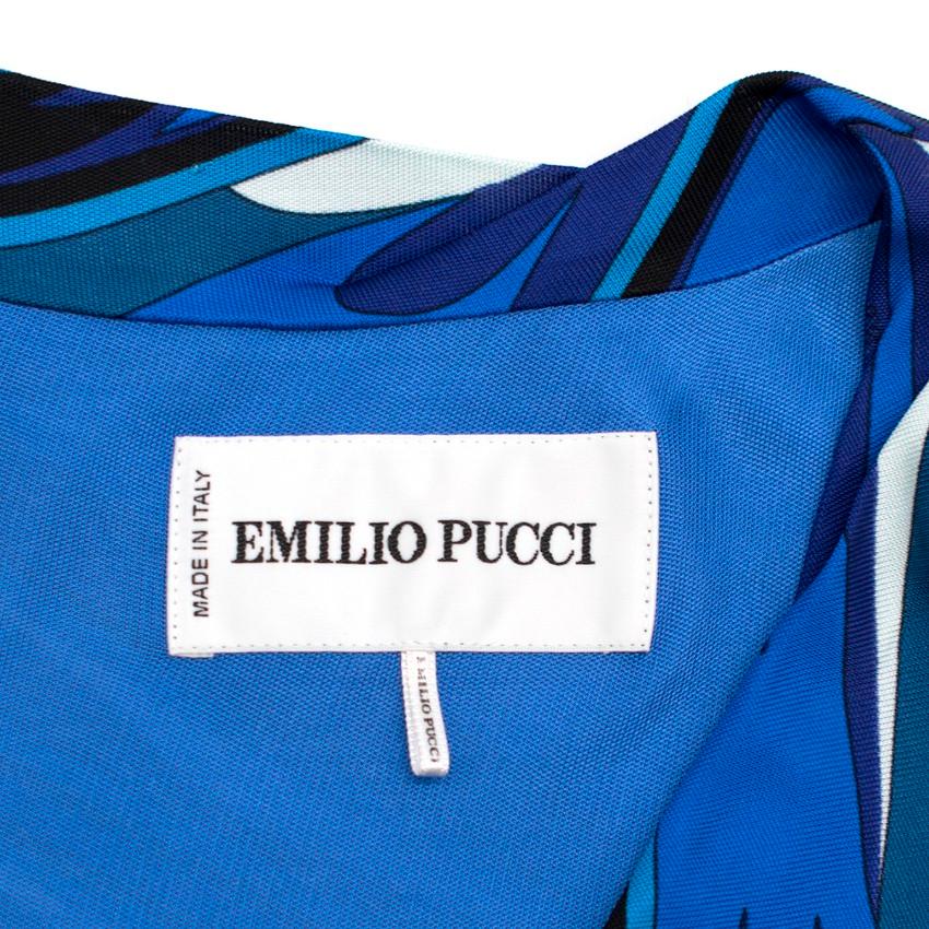 Emilio Pucci Maxikleid mit abstraktem Muster US 8 Damen