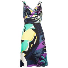Emilio Pucci Abstract Printed Sleeveless Silk Dress Size S Emilio Pucci Abstract Printed Sleeveless Silk Dress Size S