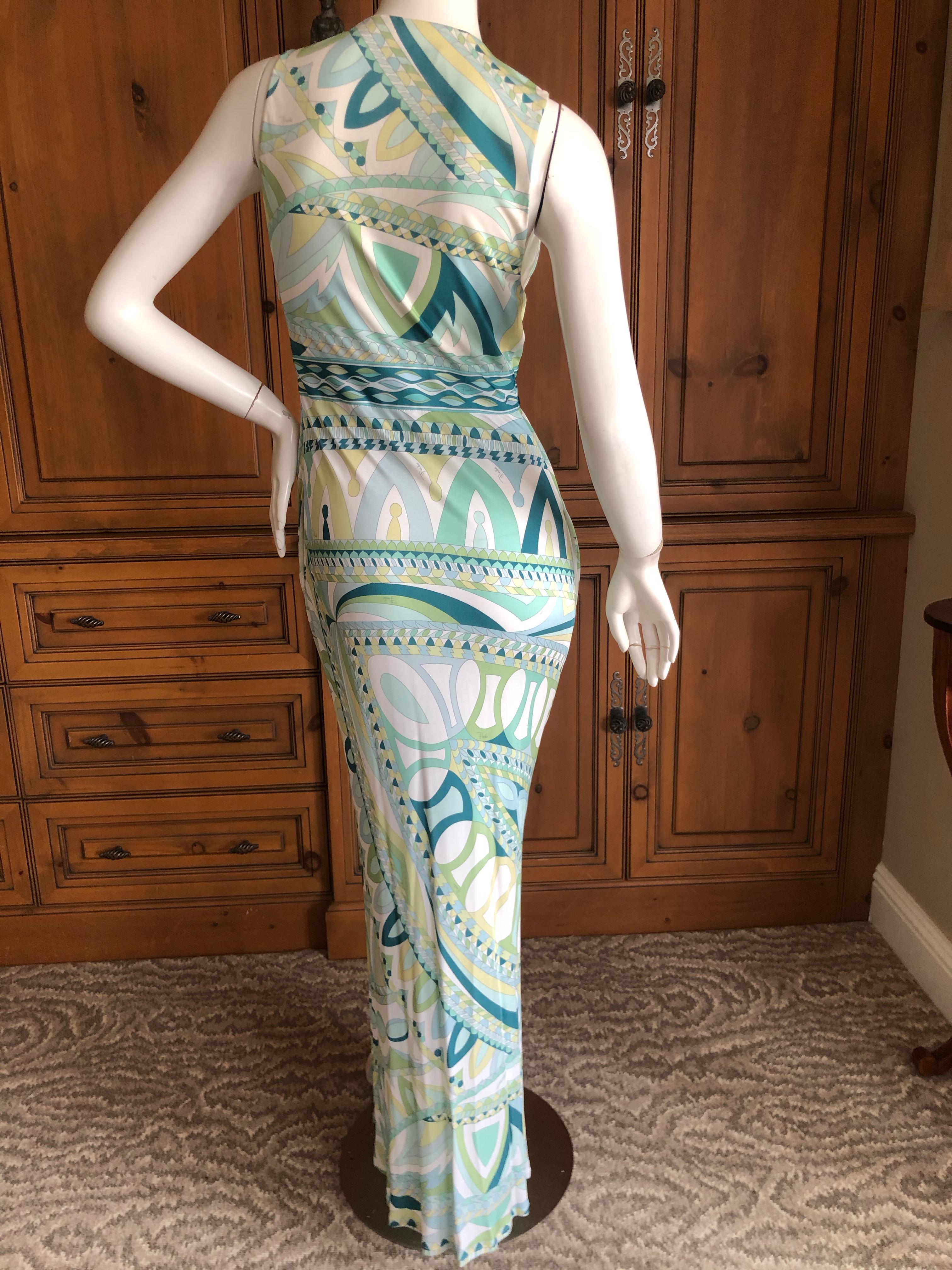 Emilio Pucci Bead Embellished Maxi Dress  For Sale 3