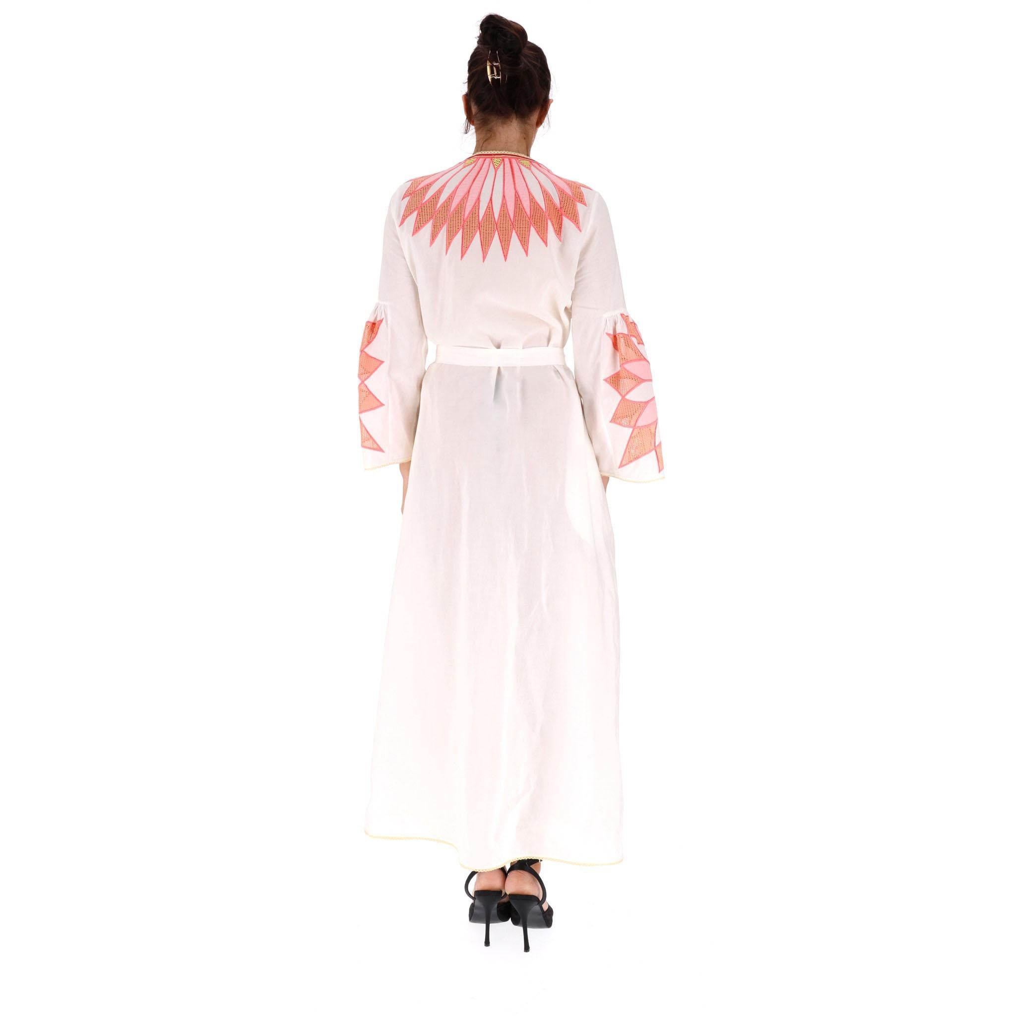 Emilio Pucci Belted Embroidered Maxi Dress In Excellent Condition In London, GB