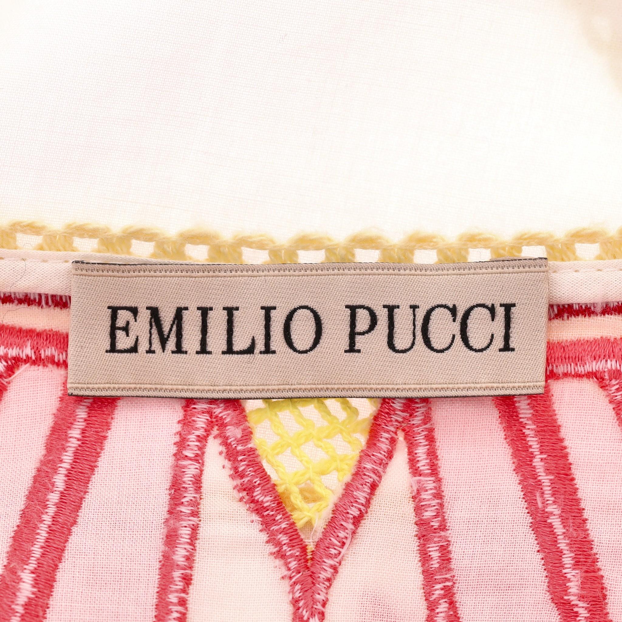 Emilio Pucci Belted Embroidered Maxi Dress 3