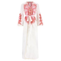 Emilio Pucci Belted Embroidered Maxi Dress