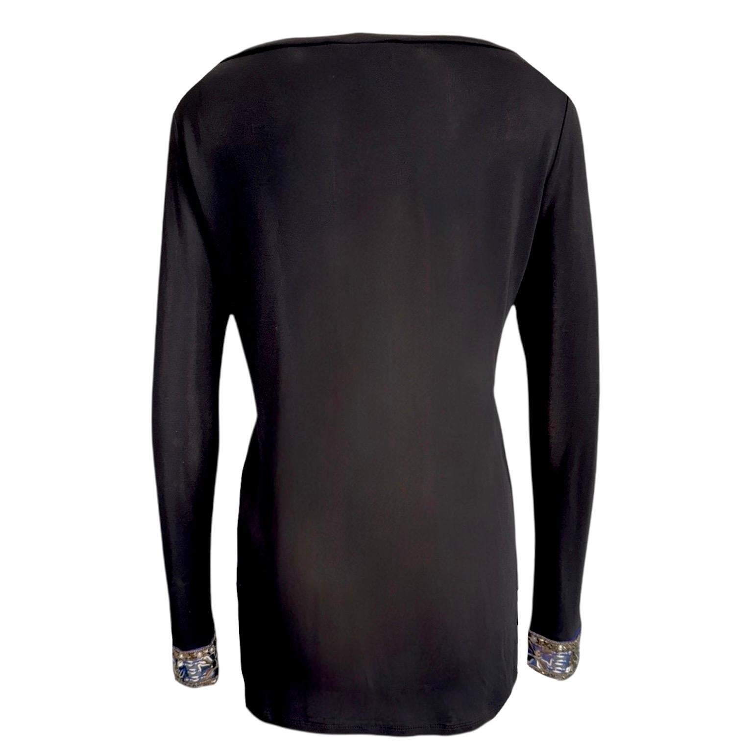 EMILIO PUCCI embroidered longsleeve top
Simply slips on
Smooth, cool fabric
Embellishment on sleeves
Signature Pucci print trimmings
Made in Italy
Size 42
RRP 685$ plus taxes


About Emilio Pucci:
The name Emilio Pucci is synonymous with