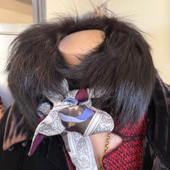 Emilio Pucci Black Fox Fur Collar