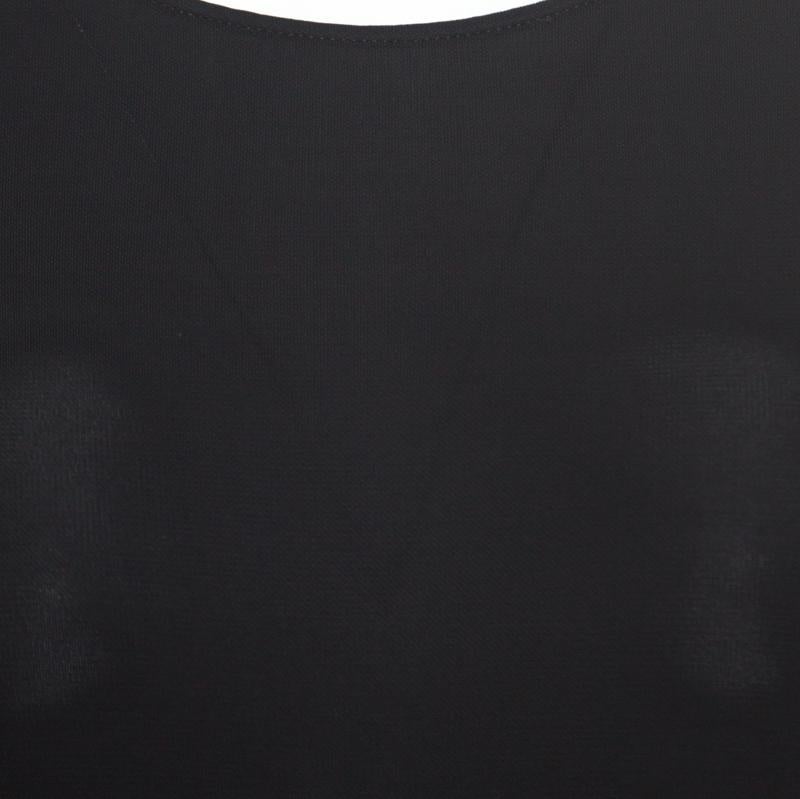 Emilio Pucci - Robe fourreau dos nu en tricot noir ornée de cristaux, taille S en vente 2
