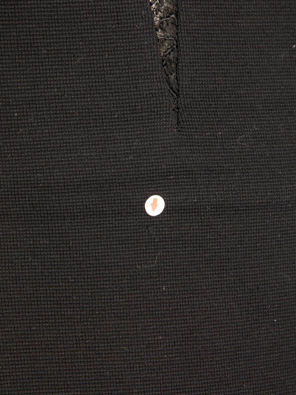 Emilio Pucci Schwarz Spitze Detail Kleid Größe XS im Angebot 1