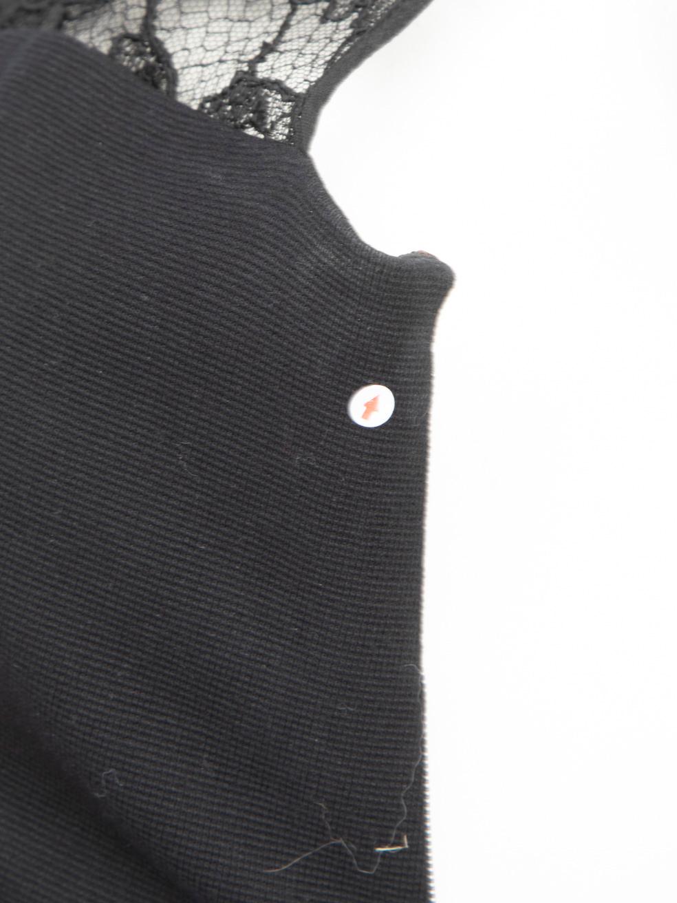 Emilio Pucci Schwarz Spitze Detail Kleid Größe XS im Angebot 4