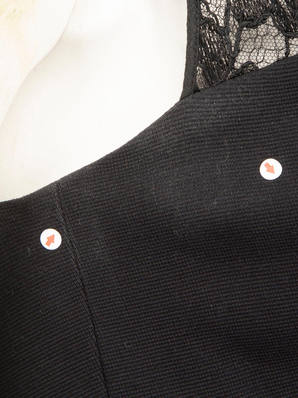 Emilio Pucci Schwarz Spitze Detail Kleid Größe XS im Angebot 5
