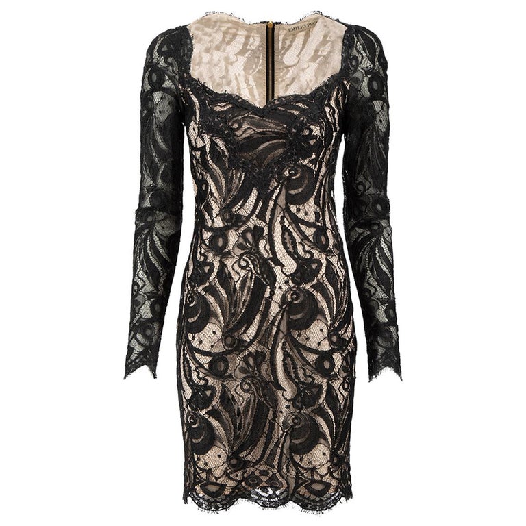 knee length dresses for ladies Emilio Pucci - NWT Long Sleeve Purple Mini Dress main image 1