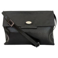 Emilio Pucci Black Leather Vintage Shoulder Bag