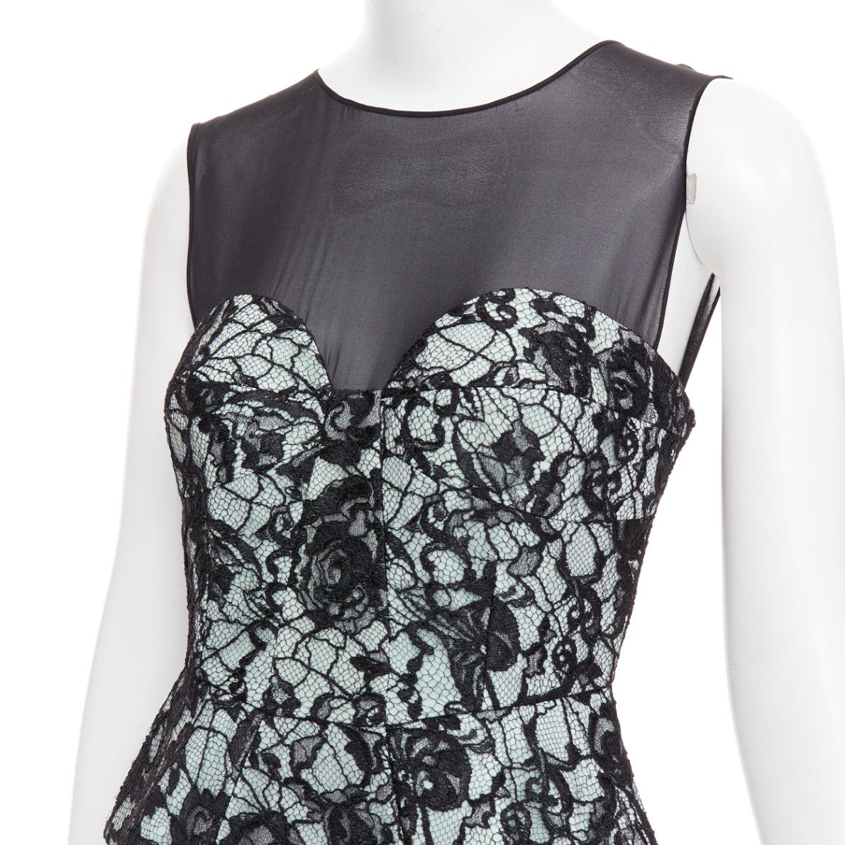 EMILIO PUCCI black light teal floral lace overlay cocktail dress IT42 M
Reference: CC/A00482
Brand: Emilio Pucci
Material: Viscose, Blend
Color: Green, Black
Pattern: Lace
Closure: Zip
Lining: Green Silk
Extra Details: Back zip. Silk lined.
Made in: