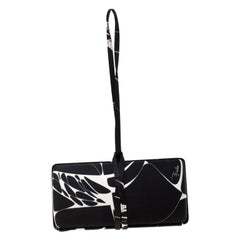 Emilio Pucci Black/White Satin Clutch