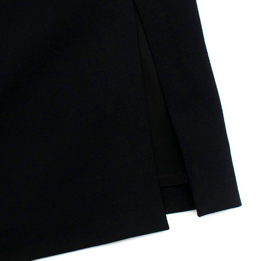 Women's Emilio Pucci Black Wool Sleeveless Slip Dress - Size US 8 For Sale