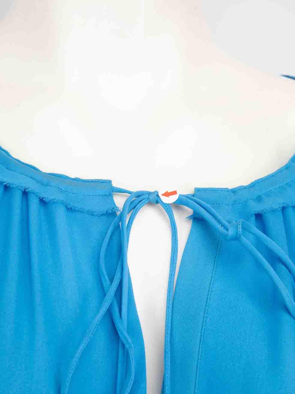 Women's Emilio Pucci Blue Belted Mini Dress Size XL For Sale