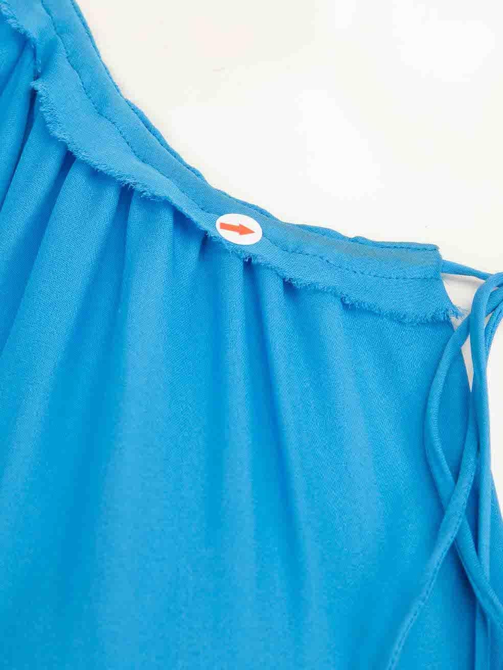 Emilio Pucci Blue Belted Mini Dress Size XL For Sale 1