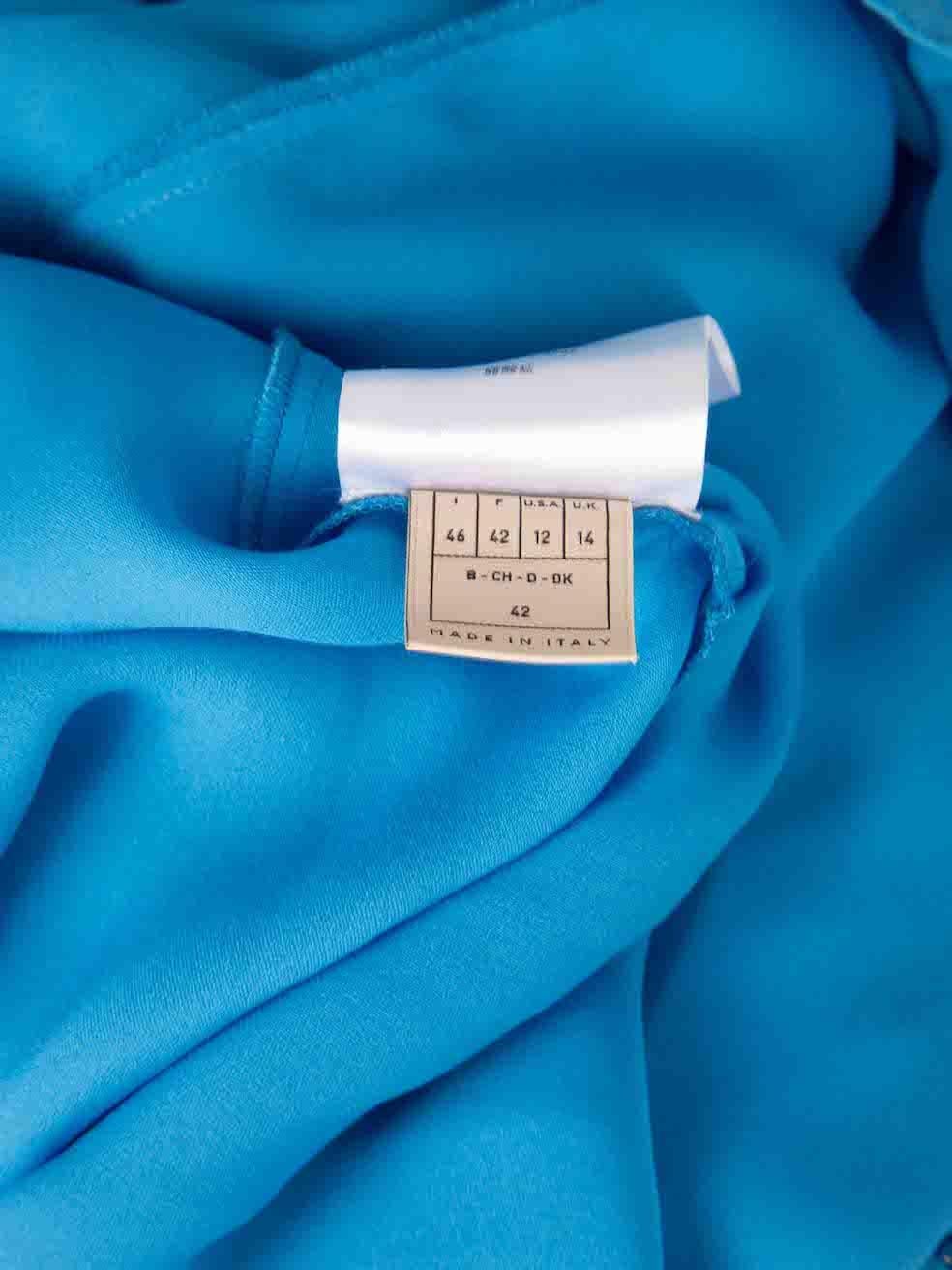 Emilio Pucci Blue Belted Mini Dress Size XL For Sale 2