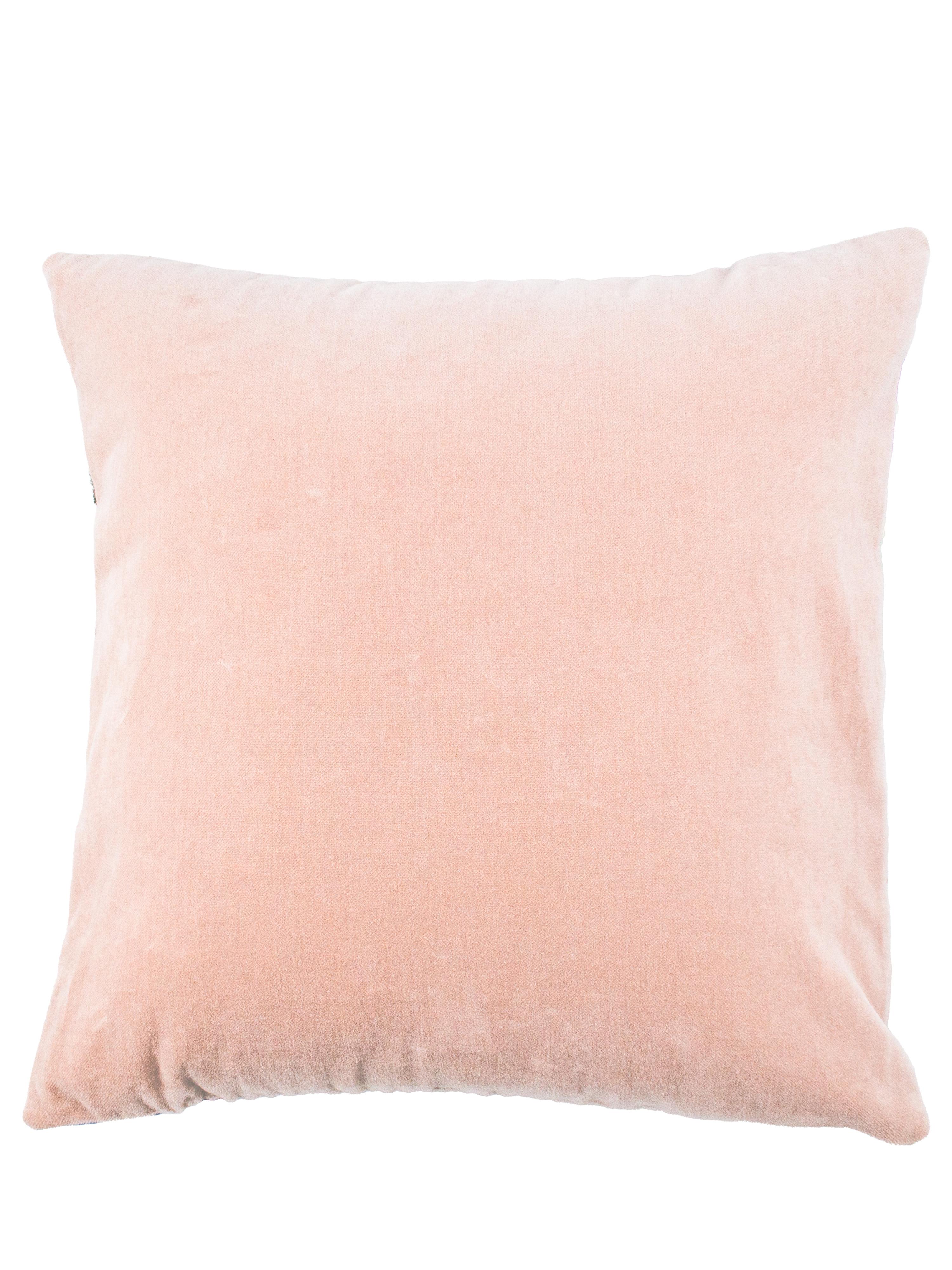 What do you do with a vintage Pucci shirt/dress/scarf that is no longer wearable? Elevate your living space with this fabulous decorative square cushion made by our skilled sewers from a repurposed 1960's silk Emilio Pucci shirt. The front is