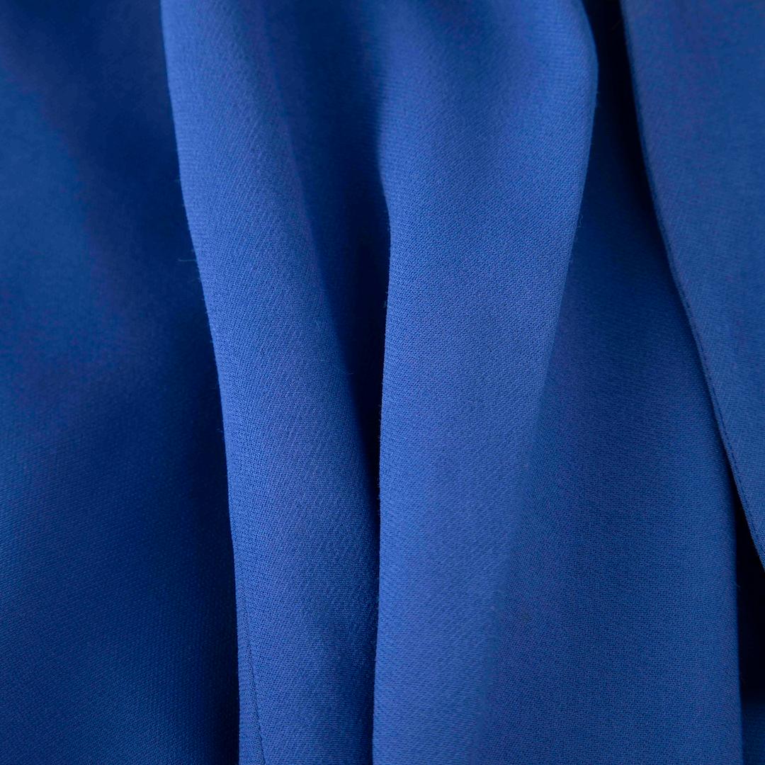 Women's Emilio Pucci Blue Ruffle Neck Tie Dress Size XS For Sale