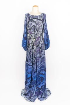 Emilio Pucci blue silk dress