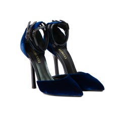 Emilio Pucci Blue Velvet Heels