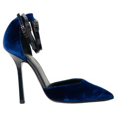 Emilio Pucci Blue Velvet Heels