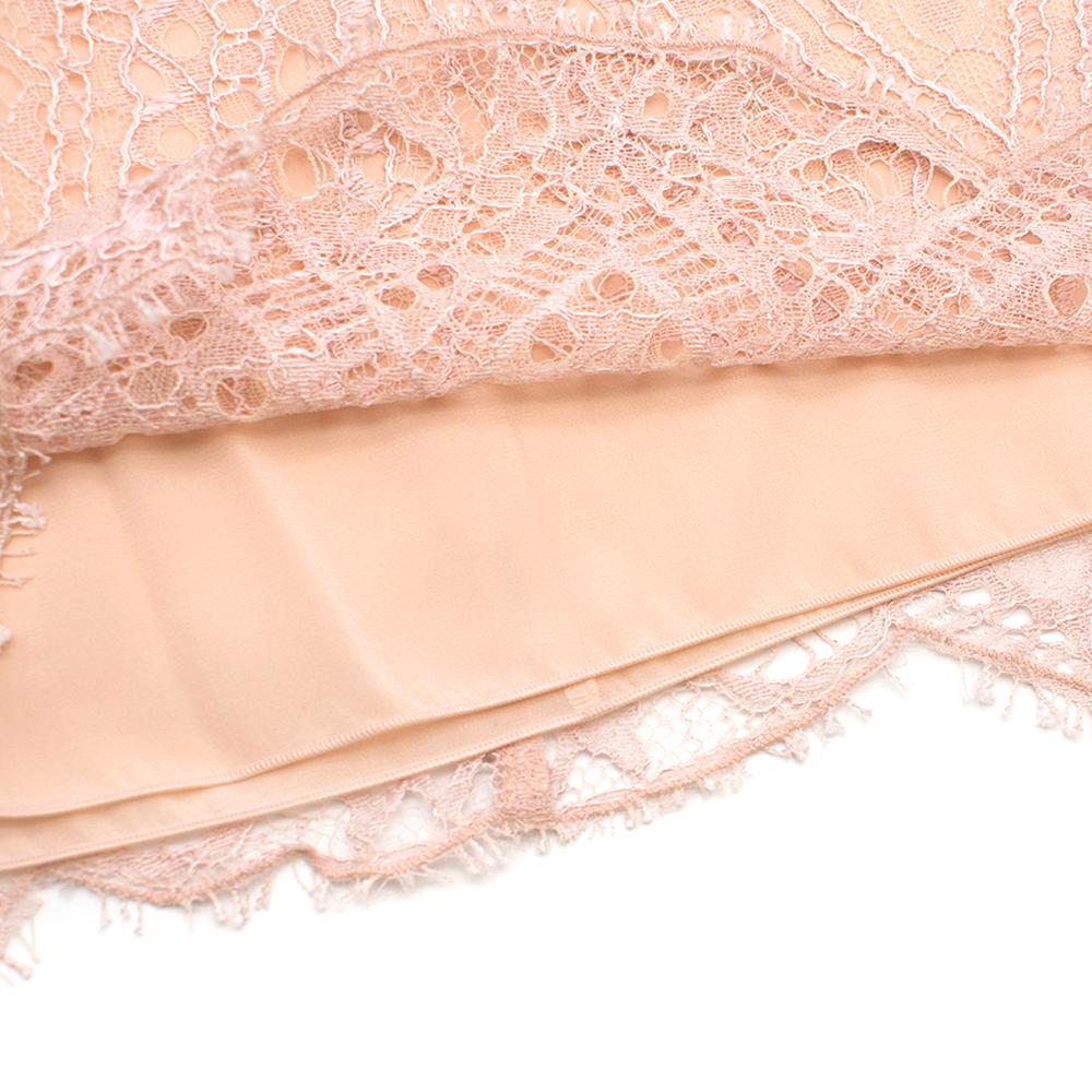 Emilio Pucci Blush Open-back lace dress - Size US 00 For Sale 2