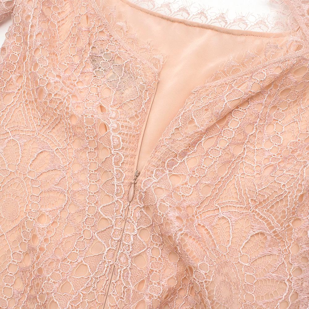 Orange Emilio Pucci Blush Open-back lace dress - Size US 0 For Sale