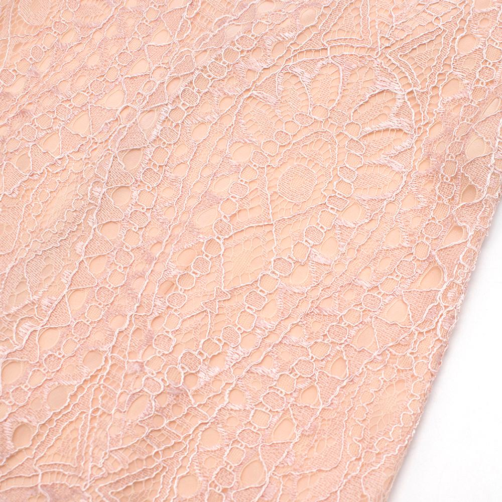 Emilio Pucci Blush Open-back lace dress - Size US 0 For Sale 2
