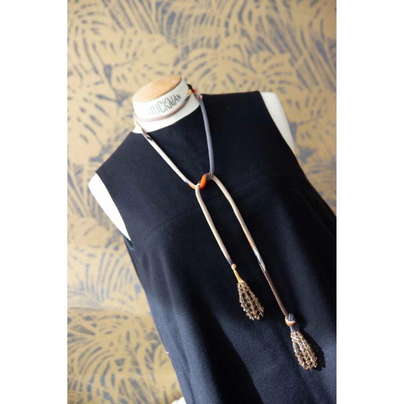 Emilio Pucci by Coppola e Toppo Vintage Tie Necklace/Belt, 60s In Good Condition For Sale In Verviers, Région Wallonne