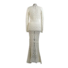 Emilio Pucci by Peter Dundas 2011 White Crochet Maxi Dress Size 40 IT