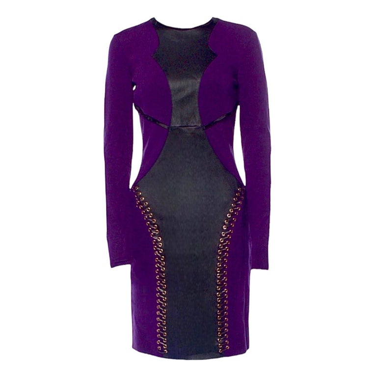 EMILIO PUCCI by Peter Dundas Stretchy Leather Lace Up Cocktail Midi Dress M For Sale at 1stDibs EMILIO PUCCI by Peter Dundas Stretchy Leather Lace Up Cocktail Midi Dress M For Sale at 1stDibs