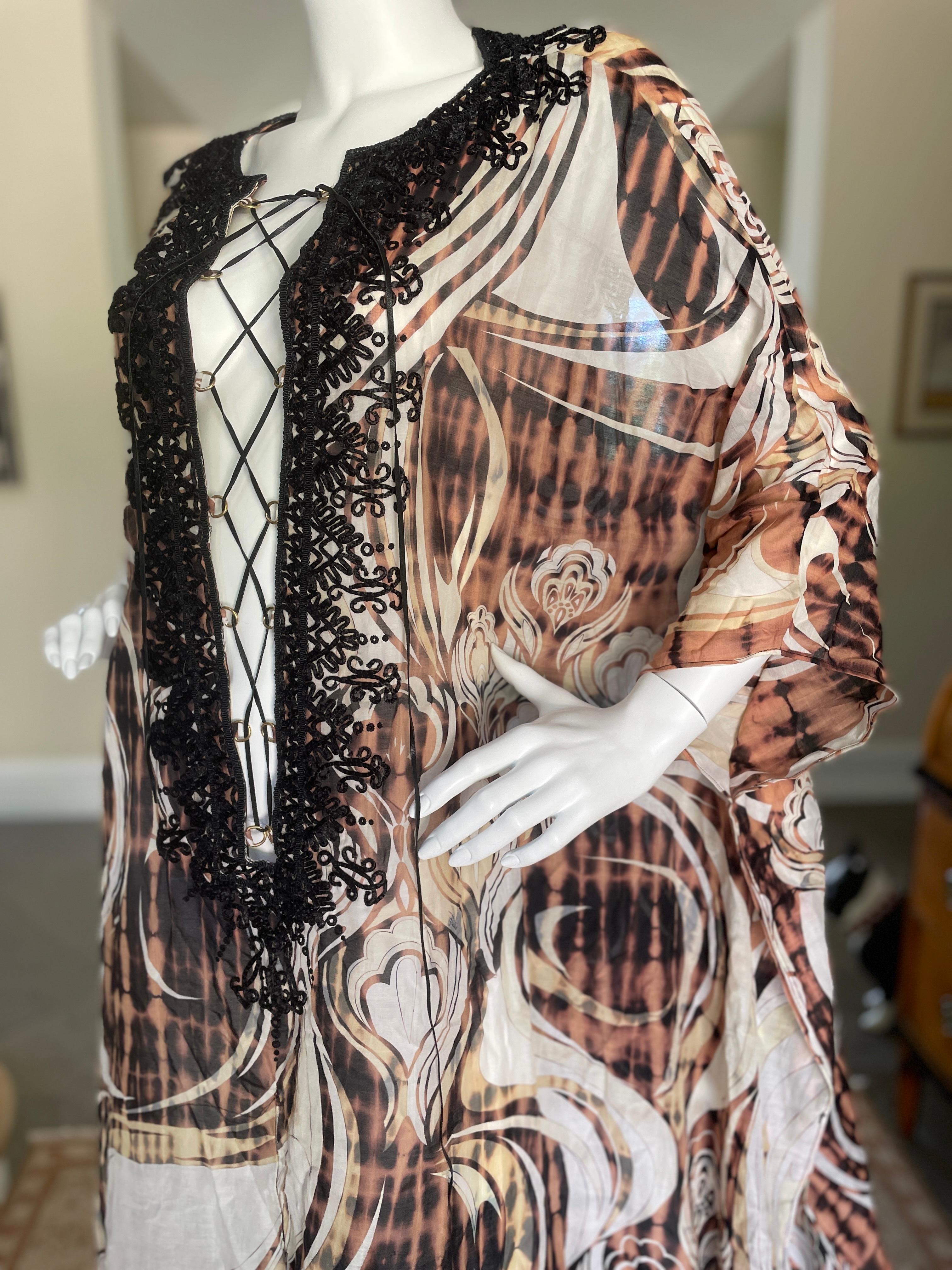 Emilio Pucci by Peter Dundas Vintage Caftan Kaftan Dress with Corset Lacing  3