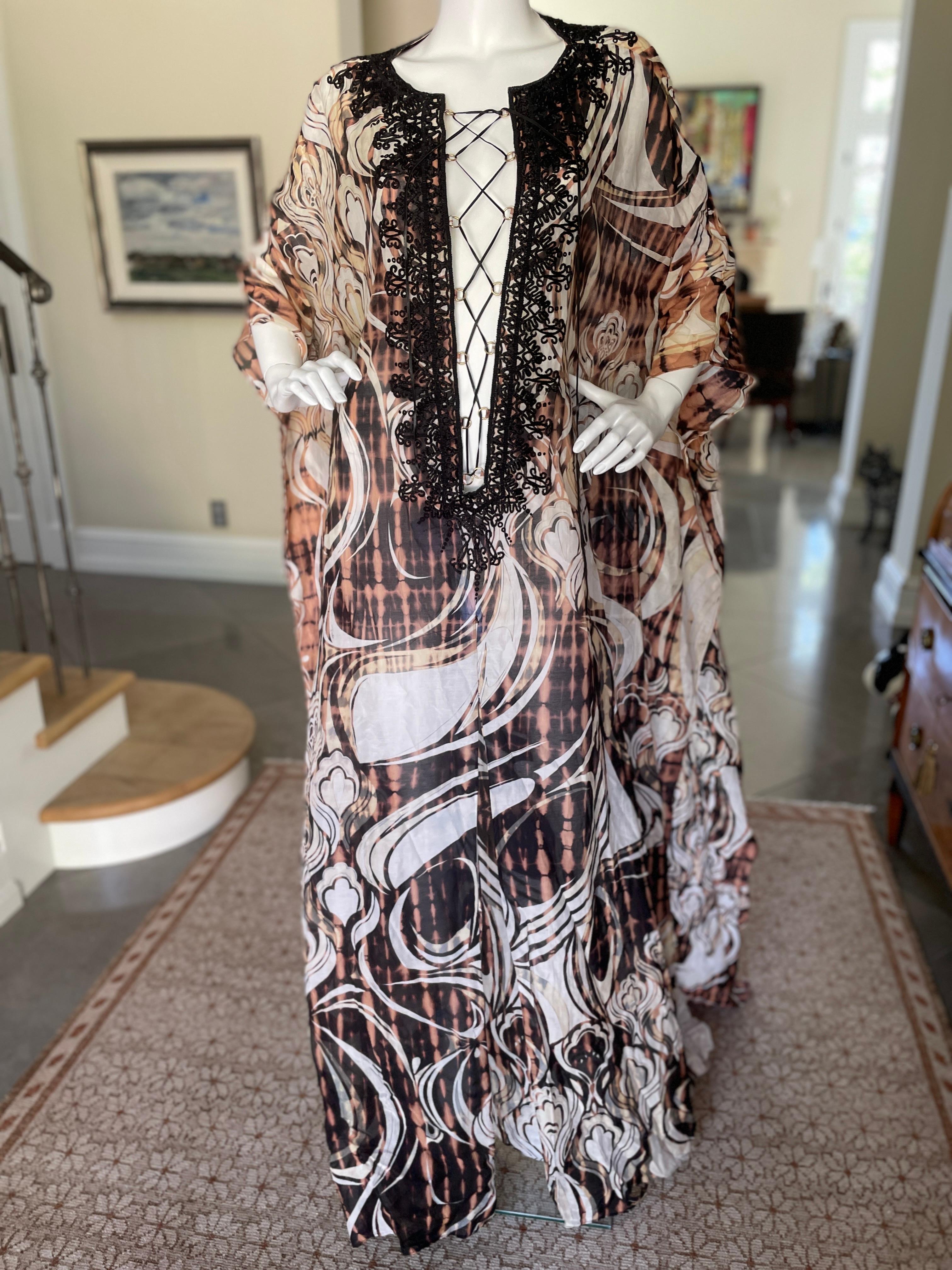 Emilio Pucci by Peter Dundas Vintage Caftan Kaftan Dress with Corset Lacing  1