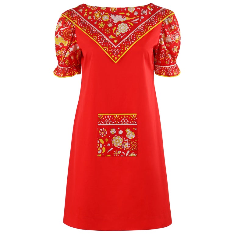 emilio pucci red dress Pucci Fuchsia Swirl Sheer Maxi Dress