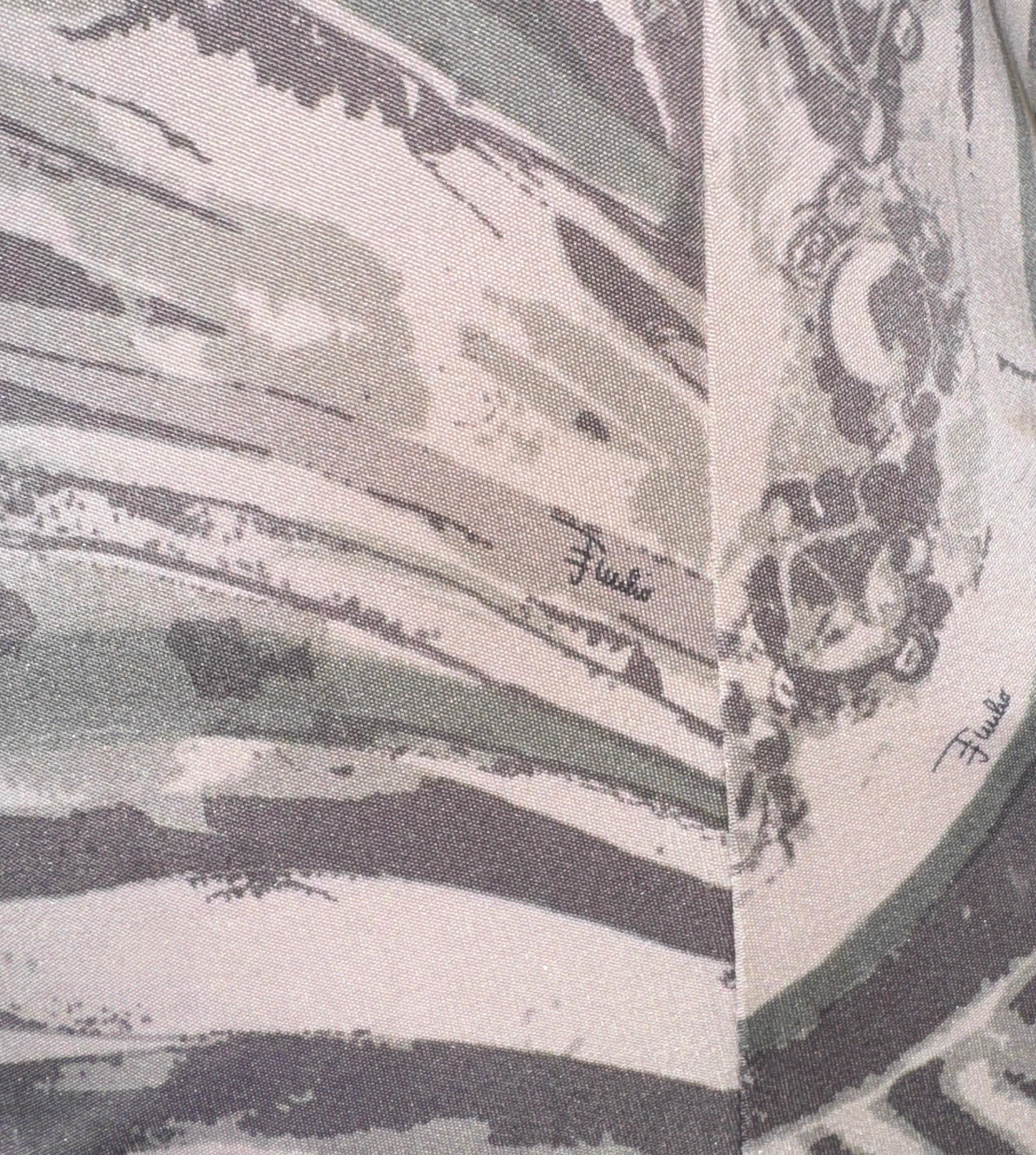 Donna Emilio Pucci - Camicia in jersey di seta con stampa stile camouflage 42 in vendita