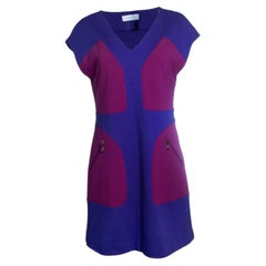Emilio Pucci, color blocking dress in purple