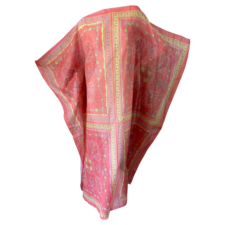 Emilio Pucci Colorful Cotton Caftan New with Tags from Harrods at 1stDibs