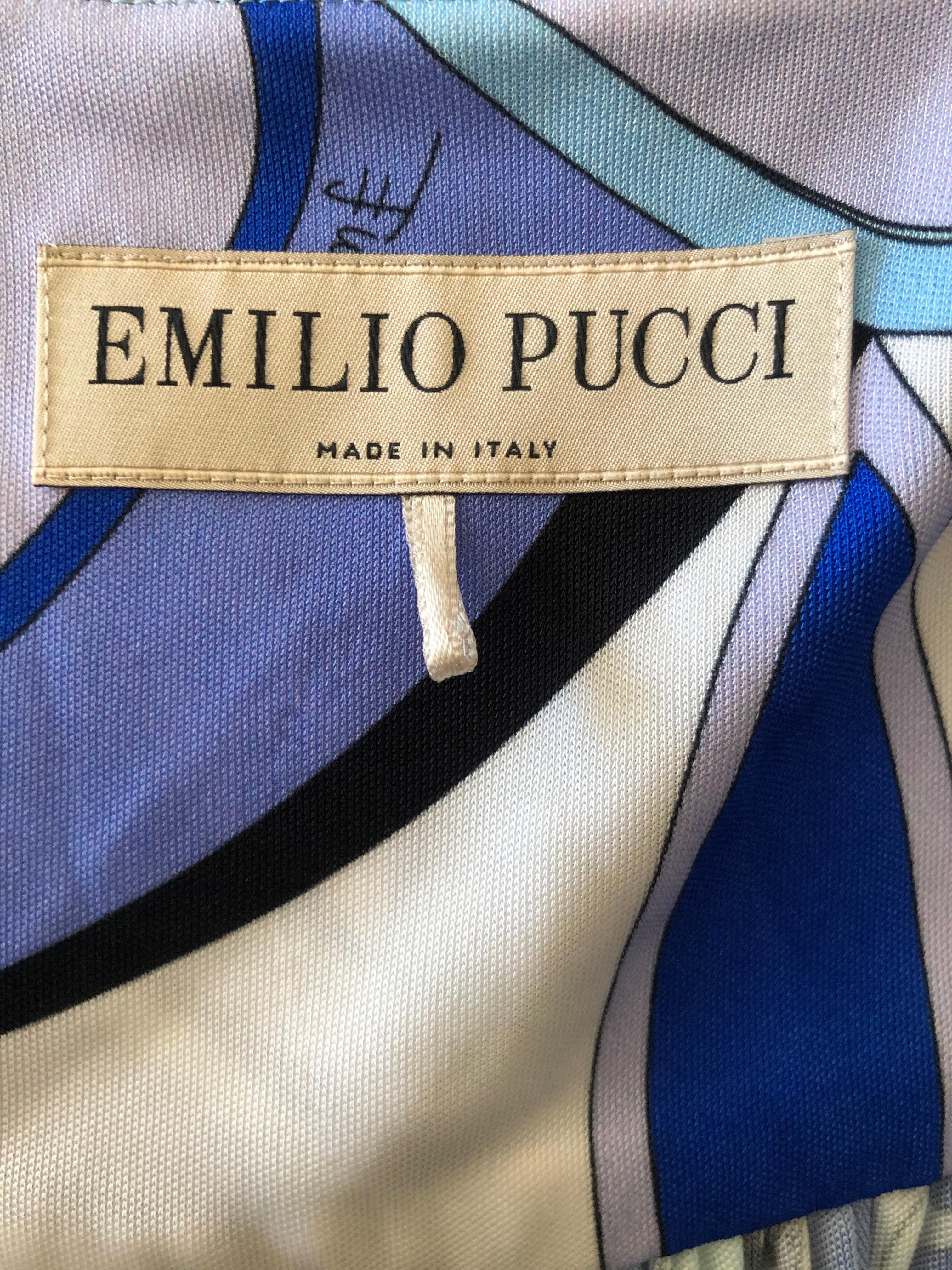 Emilio Pucci Colorful Low Cut Jumpsuit For Sale 2