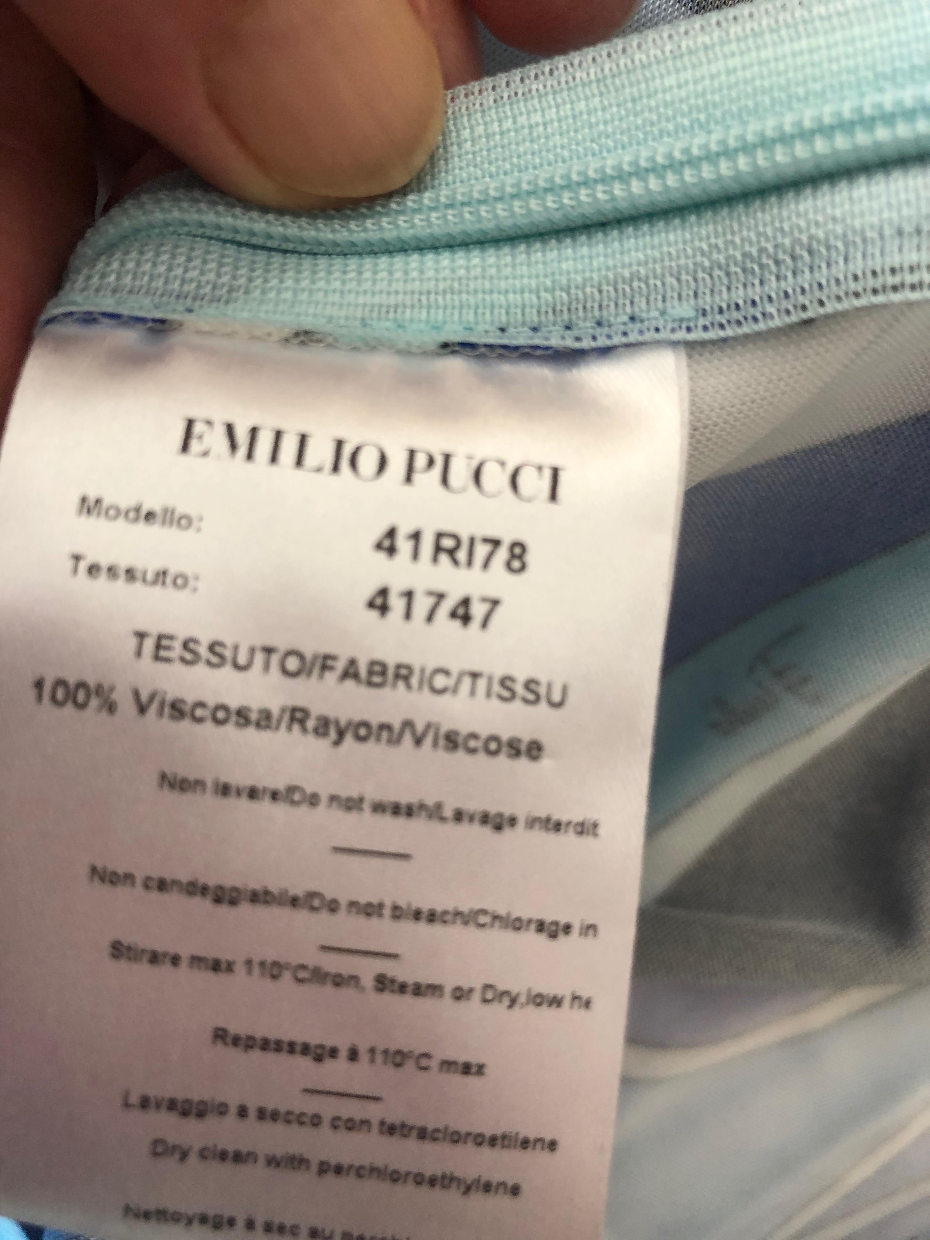 Emilio Pucci Colorful Low Cut Jumpsuit For Sale 4