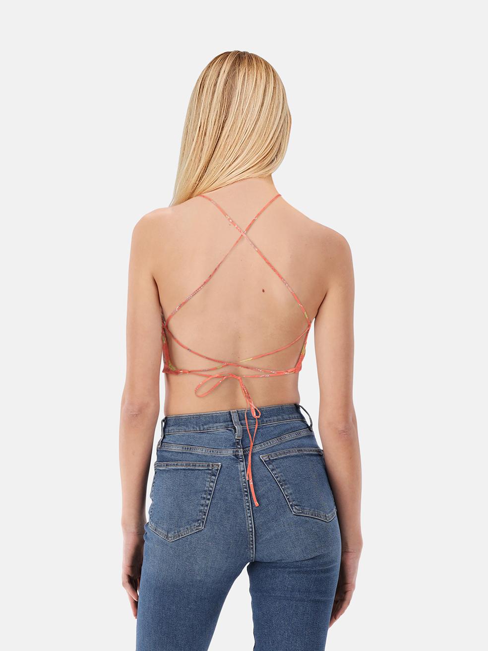 CONDITION is Never worn, with tags. No visible wear to top is evident on this new Emilio Pucci designer resale item.
 

 

 

 Details
 

 

 Coral
 

 Cotton
 

 Top
 

 Seashell print
 

 Sleeveless
 

 Back tied fastening
 

 Cropped
 

 

 

