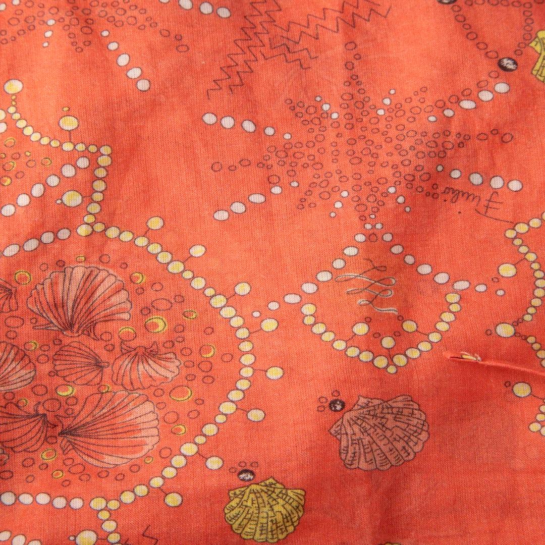 Brown Emilio Pucci Coral Seashell Print Sleeveless Top Size S For Sale