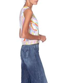 2000S Pucci Multicolored Cotton Tank Top