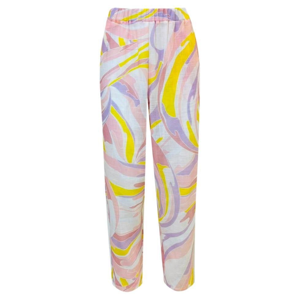 Emilio Pucci Cropped Cotton Trousers For Sale