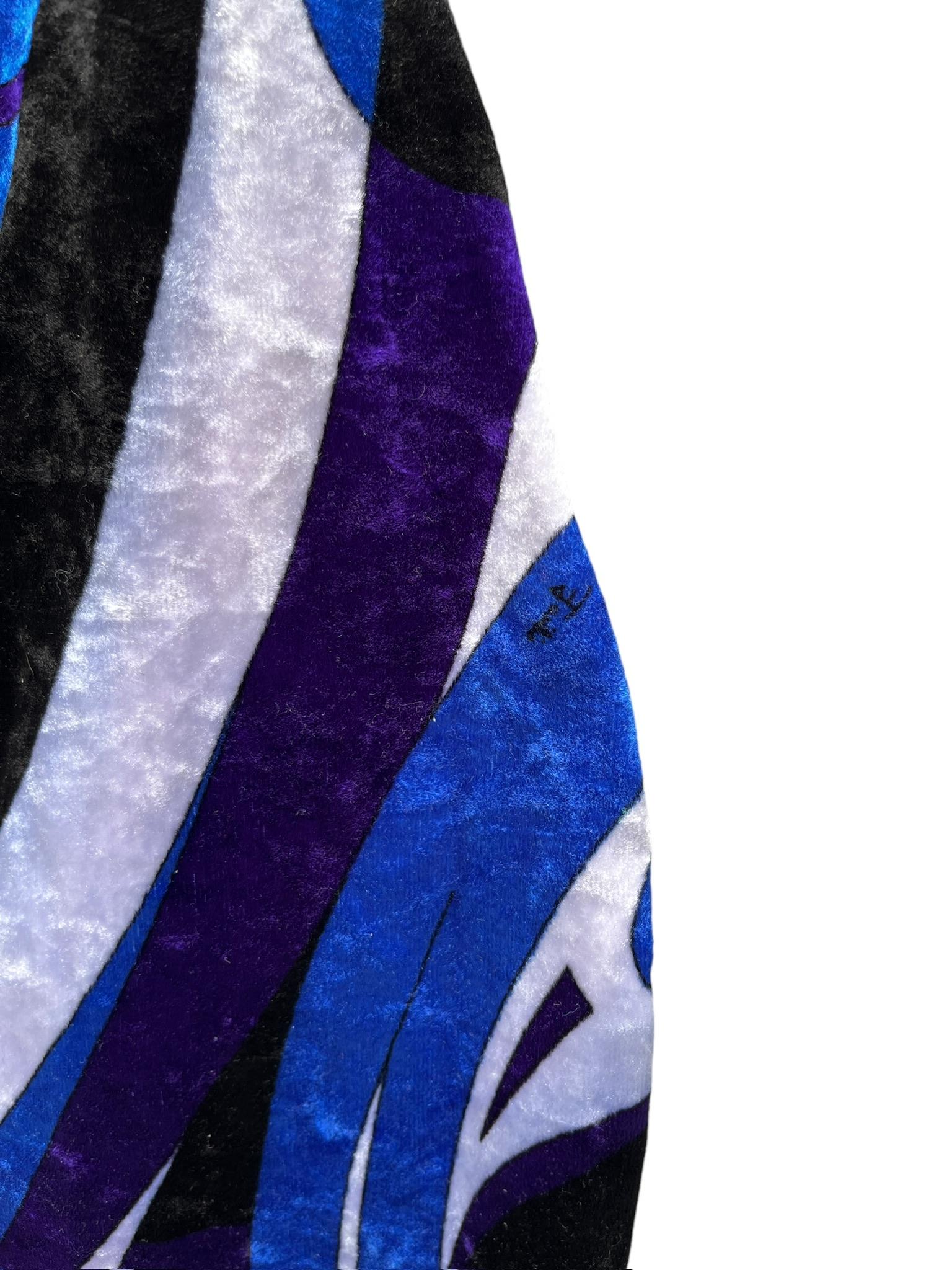 Emilio Pucci Crushed Velvet Stirrup Leggings, Circa 1970s For Sale 10