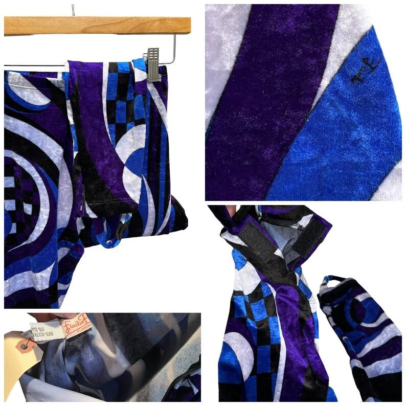 Emilio Pucci Crushed Velvet Stirrup Leggings, Circa 1970s For Sale 11