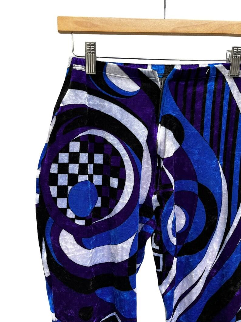Emilio Pucci Crushed Velvet Stirrup Leggings, Circa 1970s For Sale 3