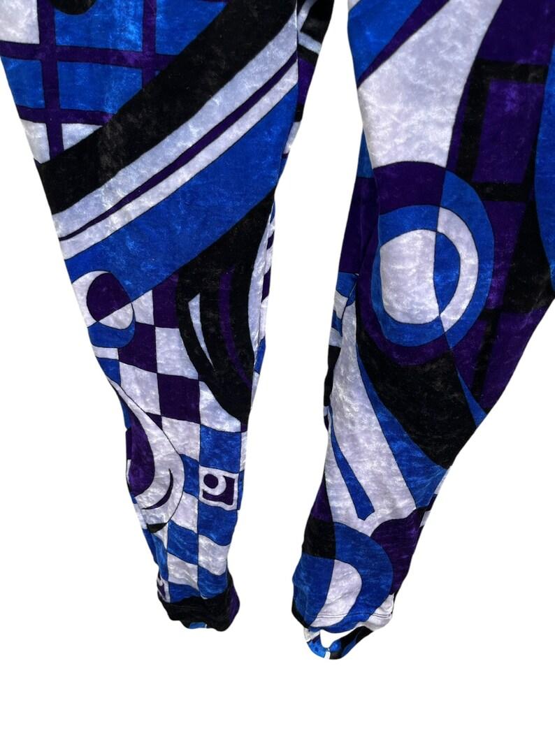 Emilio Pucci Crushed Velvet Stirrup Leggings, Circa 1970s For Sale 4