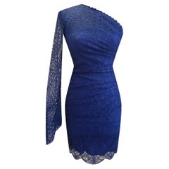 EMILIO PUCCI DARK BLUE SILK MINI DRESS Sz IT 40
